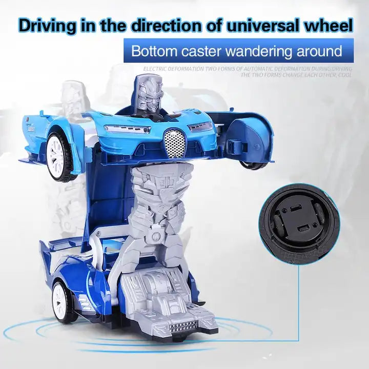 Super Deformation Robot Car Toy for Kids - Remote Control Transforming Electric Cars