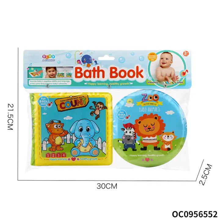 Montessori Touch and Feel Baby Sound Animal Magic Bath Book - Educational Sensory Toy for Early Learning