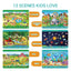 Search and Find Cards for Preschool Learning - Reusable Activity Mats Toy Books for Early Education