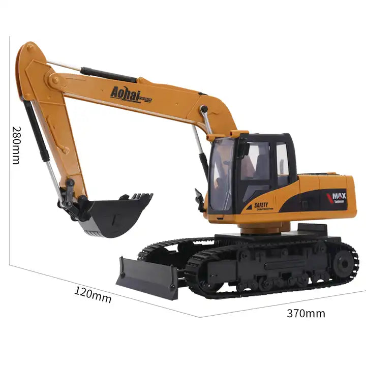 1:10 12 Channel RC Toys Car with Remote Control Truck - Construction Vehicle Excavator Big RC Truck Jugetes