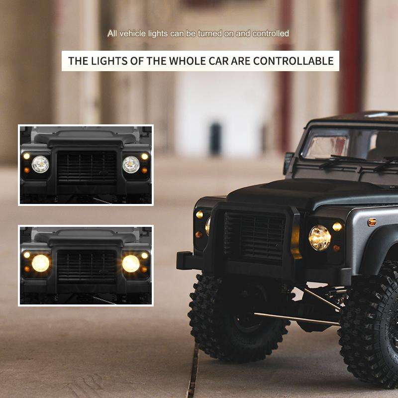 MN Models MN-999 1/12 Scale Land Rover RC Car - 4WD Off-Road Climbing Truck with Brushless Motor & 2.4G High-Speed Remote Control