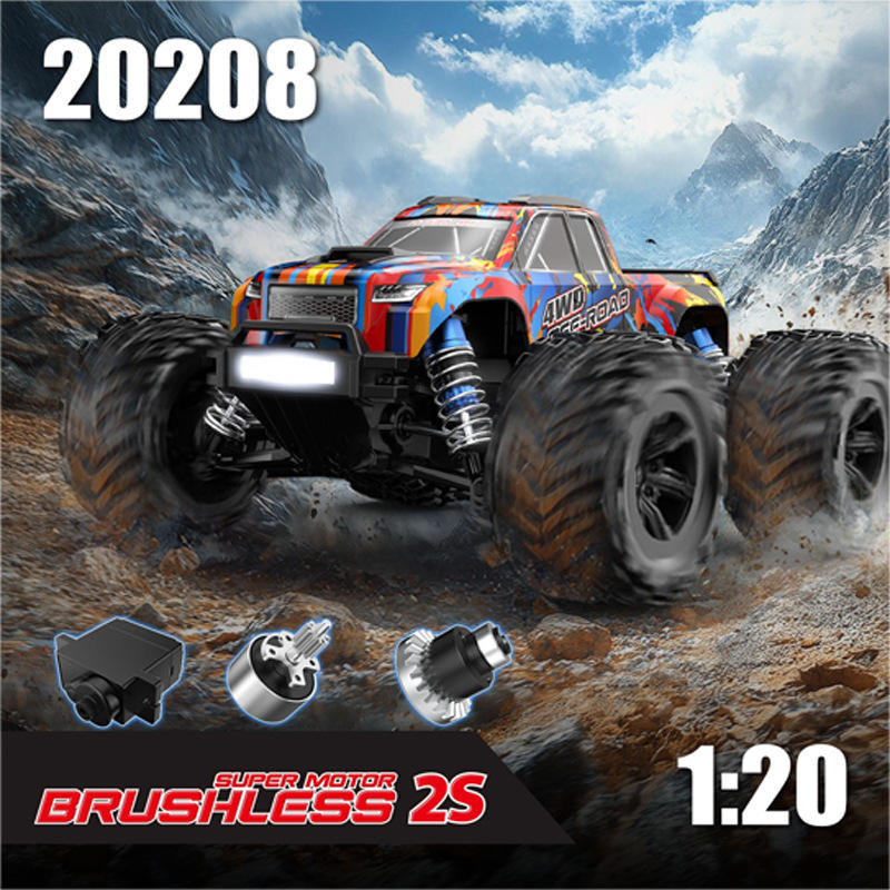 MJX 20208 1/8 Scale 2.4G 8CH RC Crawler Truck RTR – Brushless High-Speed Off-Road RC Truck
