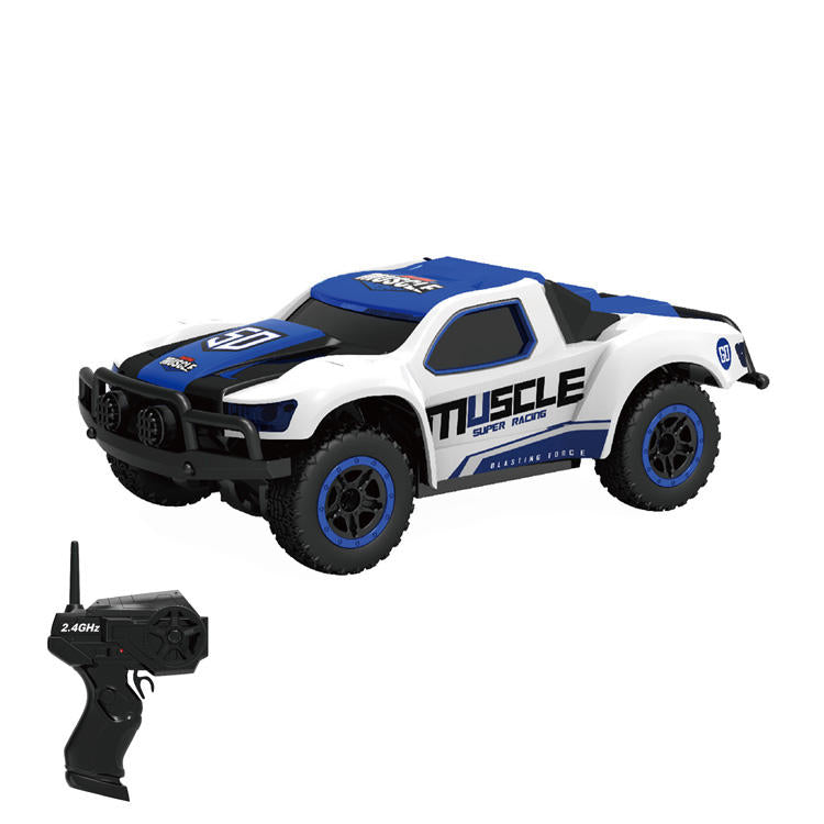 1:43 Scale 2.4G 4WD RC Drift Car – Electric Powered, App-Controlled, Off-Road Racing with LED Lights