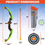 Custom Compound Archery Bow and Arrow Toys | Light Up Hunting Game Set for Kids with Target