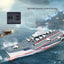 2.4GHz 4CH Remote Control Military Ship Toy - 360 Degree Rotation RC Carrier Ship for Kids