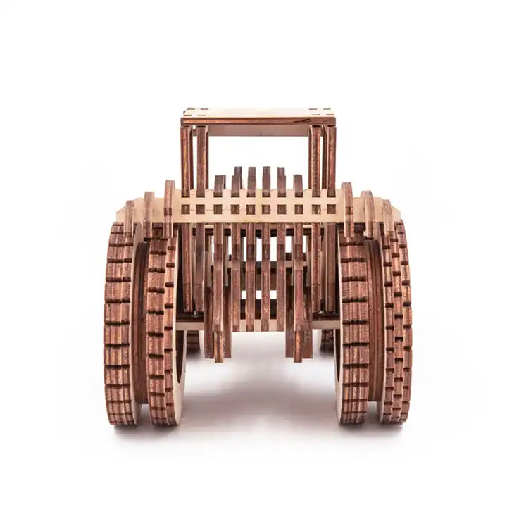 Tractor DIY 3D Puzzle Toy - Classic Four-Wheeled Vehicle Model Toy Car for Kids