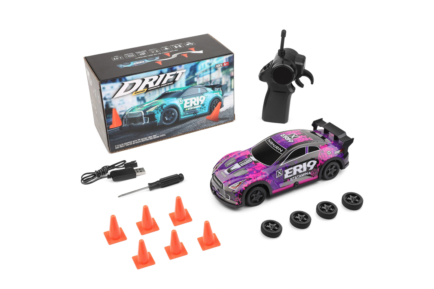 1/22 Scale 2.4G 4WD High-Speed Electric RC Drift Car – Remote Control Racing Car for Kids