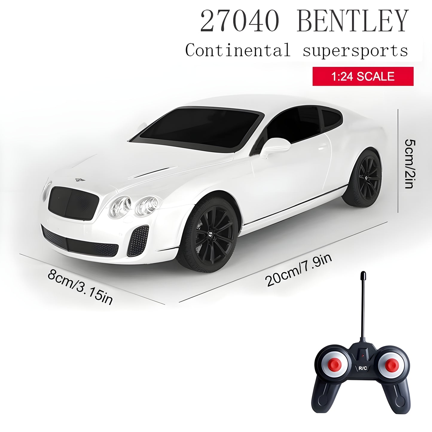 Licensed 2.4G 4CH 1/24 RC Car – Electric Rock Crawler, Ready-to-Go, Indoor-Outdoor Adventure