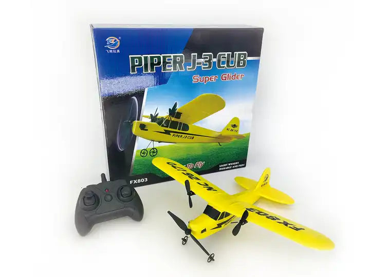 New 2.4G Electric Lightweight LED Night Light Remote Control RC Plane Glider - Flying Toy for Beginners