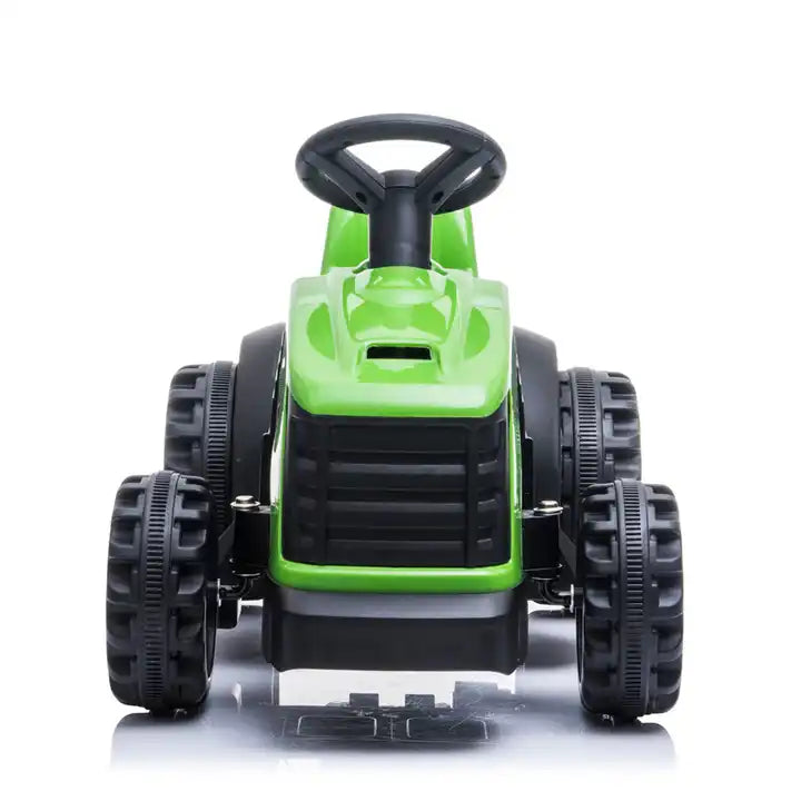 6-Wheel Kids Electric Tractor with Hydraulic Bucket - 6V Power, 2 Seats