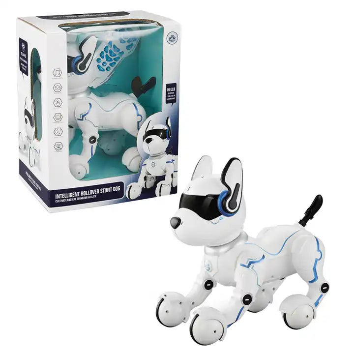 Smart RC Robot Dog - Intelligent Programmable Remote Control Stunt Dog Toy