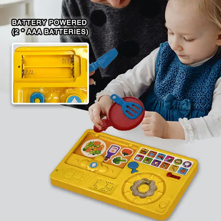 Pretend Toys Simulation Cooking Game | Electronics Toy with Sound Module for Early Educational Learning