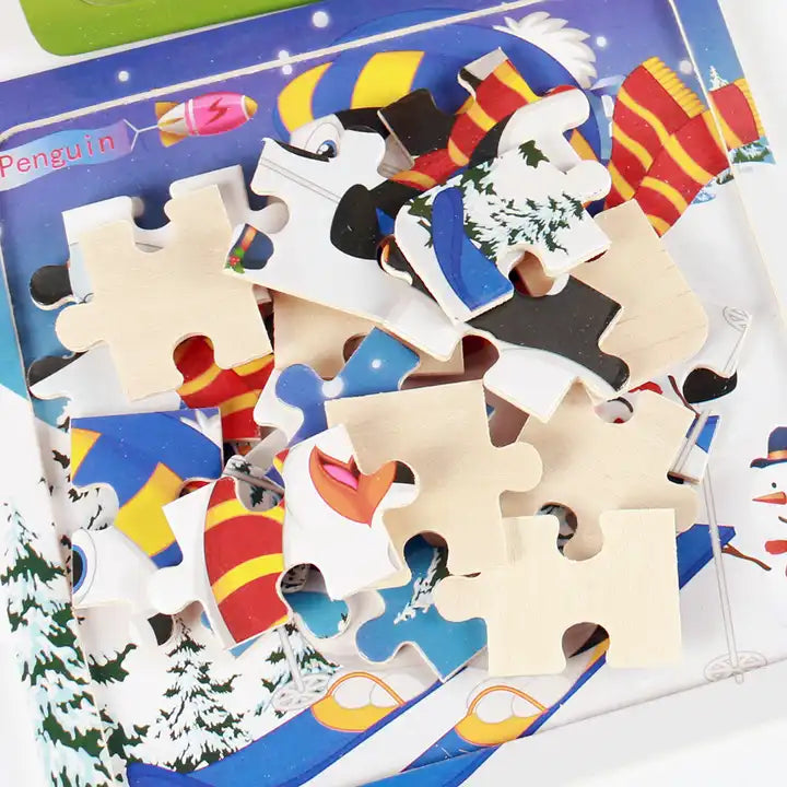 Mosaic Design Kids Wooden Jigsaw Puzzles Puzzle Games for Children