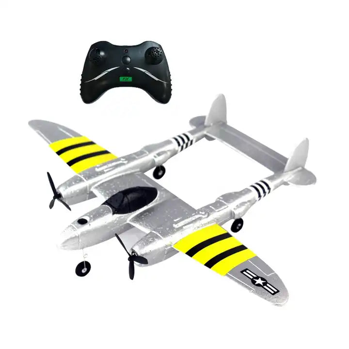 USB Charging RC Foam Plane 2.5CH RC Airplane Fighter - 2.4GHz Remote Control Aeroplane with Lights