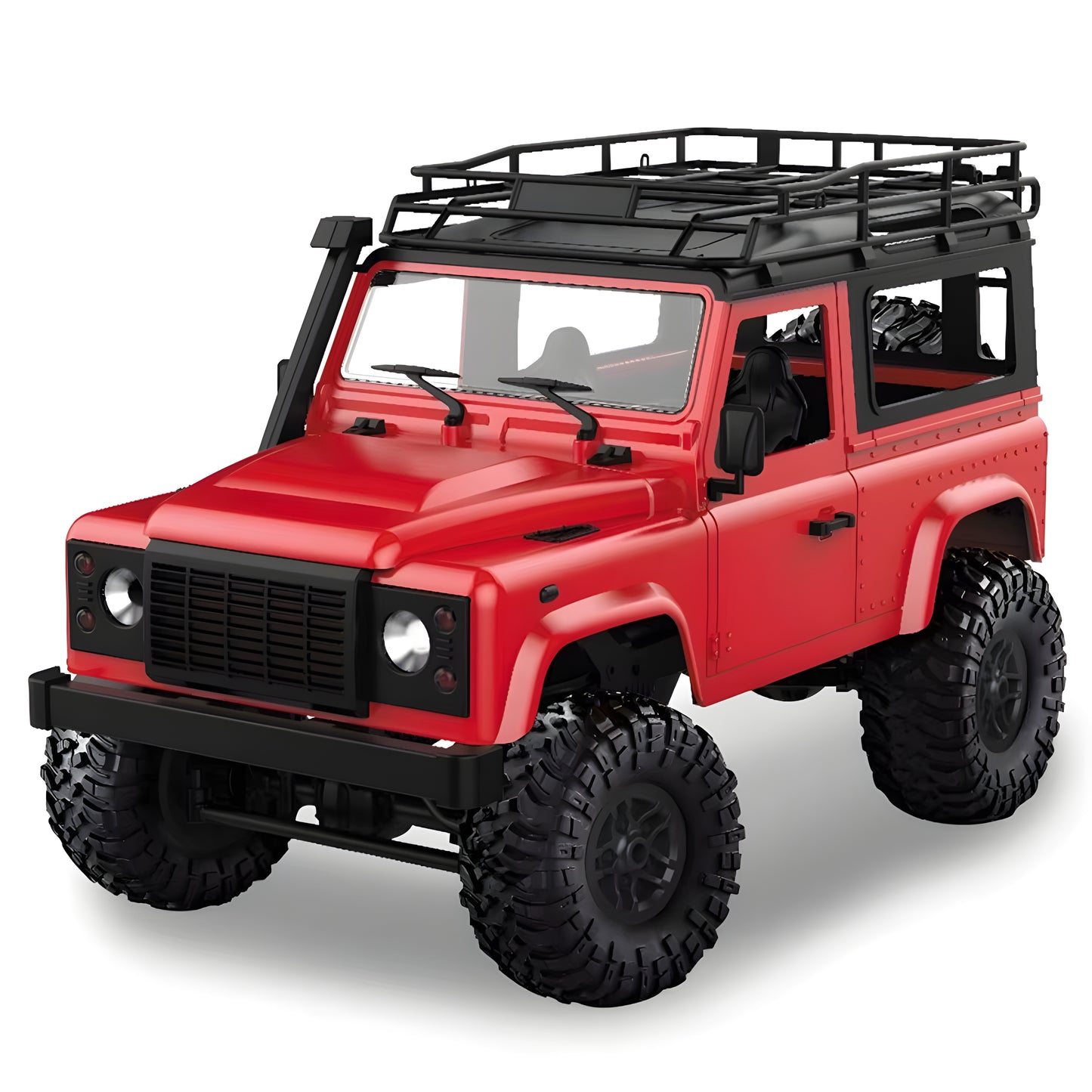 MN90 Land Rover Defender 1/12 Scale High-Speed RC Off-Road Vehicle - 4WD Climbing Truck, 2.4GHz Remote Control Racing Car