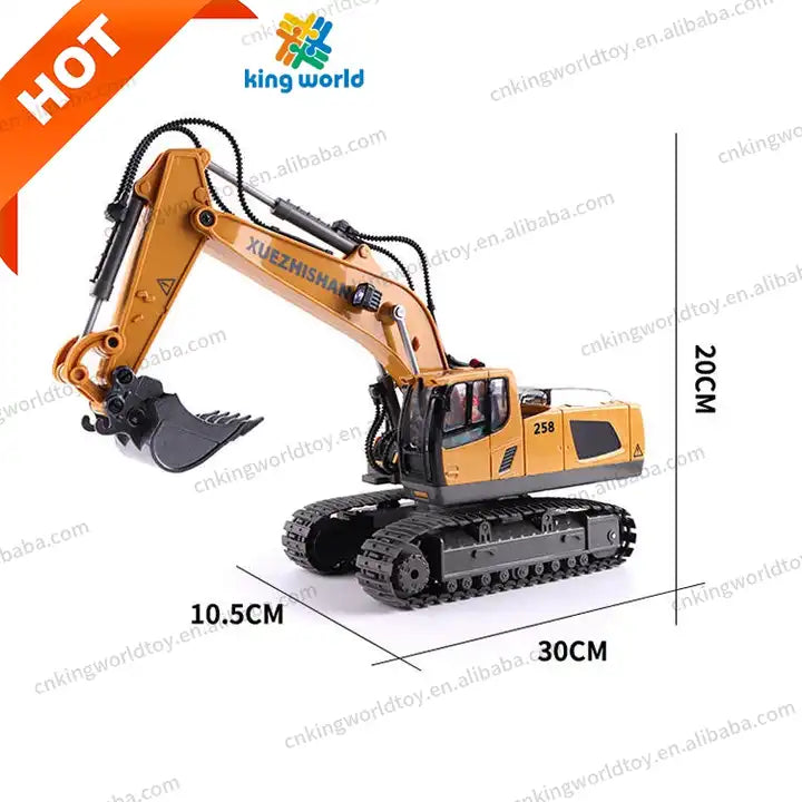 1:20 RC Trucks Simulation 11CH Vehicle Model Hobby RC Excavator Alloy Bucket Electrical Remote Controller Boys