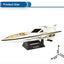 High-Speed 2.4GHz RC Sports Boat - Remote Control Racing Toy for Kids