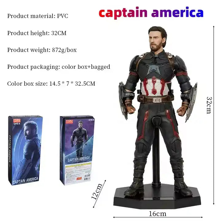 Avengers Captain America PVC Model Action Figure - Collectible Toy