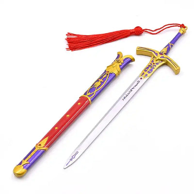 Metal Alloy Sabers, Fate/Stay Night Toy Sword with Eject Feature for Cosplay 22cm