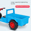 12V Electric Tractor with Hydraulic Dump Bucket - Kids 2-Seater Vehicle