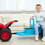 Kids Electric Farm Tractor Ride-On Car - Battery Powered with Interactive Controls