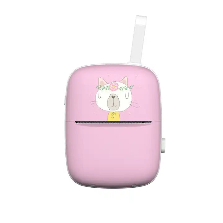 Kids Instant Printing Mini Handheld Printer Toys - Portable Small Barcode Printer for Children