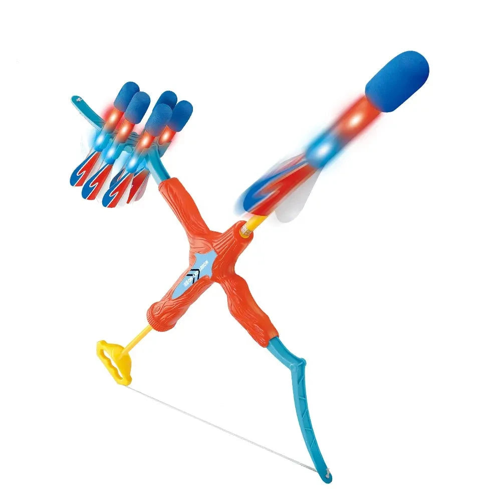 Plastic Sport Luminous Bow and Arrow Game Set for Kids | Light Up Archery Toy