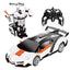 1:18 Scale Rechargeable Remote Control Deformation Cars - Transforming Robot Racing Car Toy