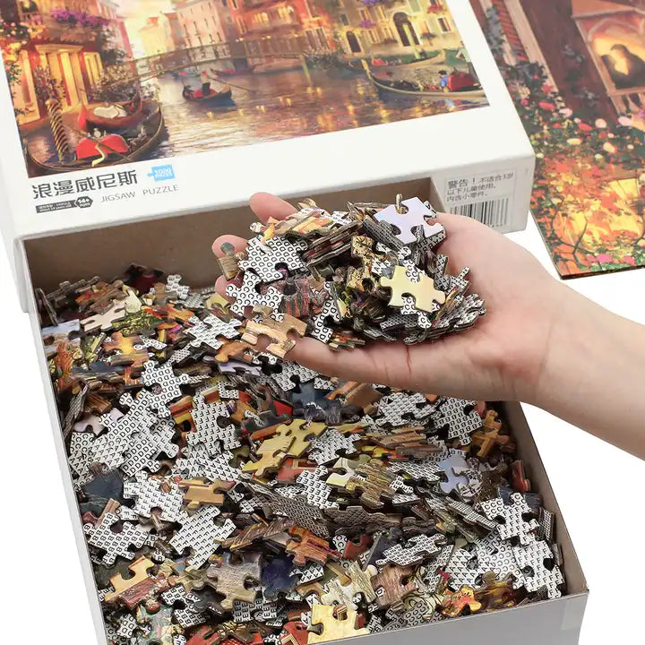 World Map Jigsaw Puzzle for Kids 60, 100, or 200 Pieces Iron Box Educational Cartoon Toy