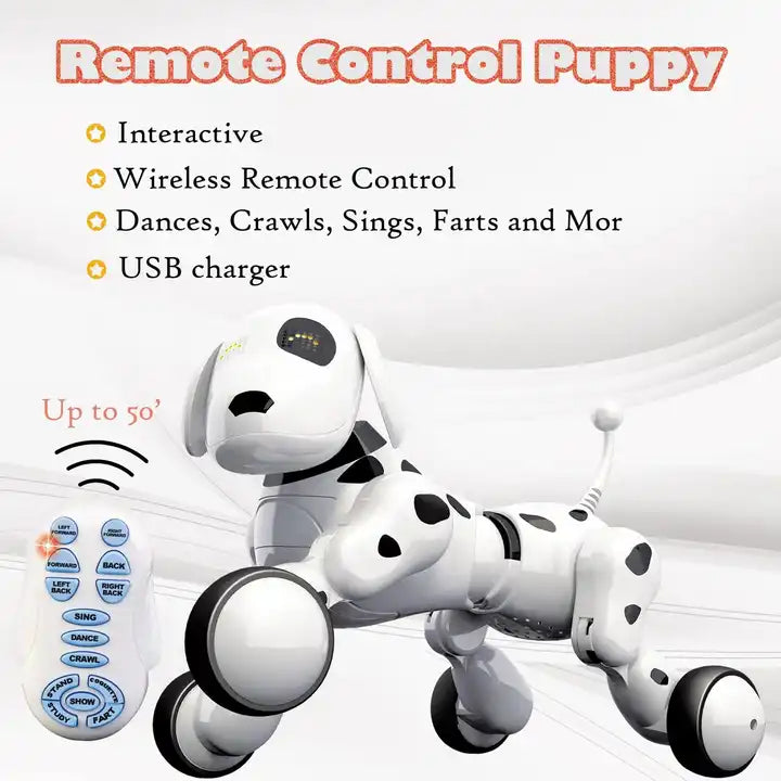 Interactive Robot Puppy with Wireless Remote Control | Kids Robotic Dog Toy Electronic Pet