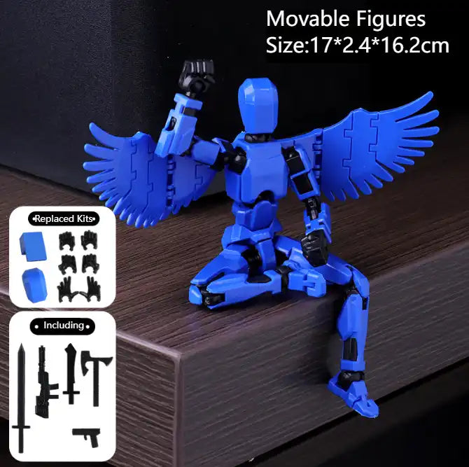 Movable Anime Figure Fighting Robot - Kids Plastic Connecting Toys