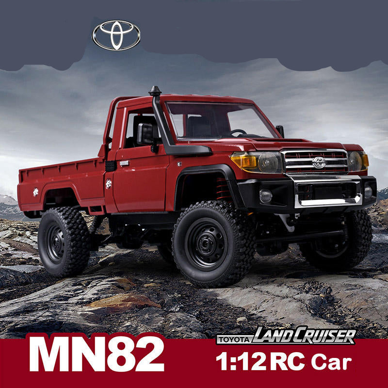 Toyota 4WD Off-Road Crawler RC Truck - 1/12 Scale, 2.4G, USB Charging - MN82 PRO Remote Control Car