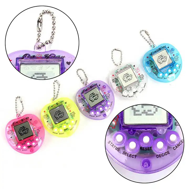 Electronic Pets Toy | Nostalgic Virtual Cyber Pet Keychain | Animals Egg Pets Game