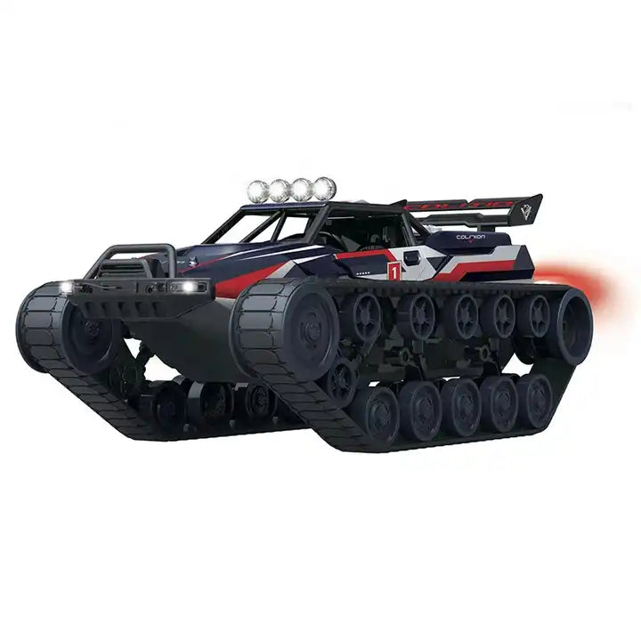 New Style G2063 1/12 Scale High Speed Military RC Remote Control Toy Car with Tail Light Spray Tank for Boys