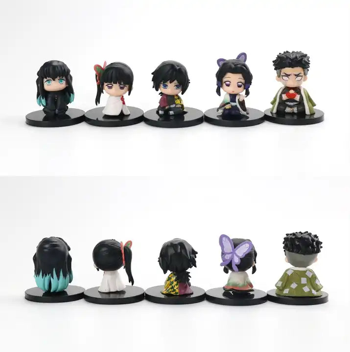 Demon Slayer Action Figures –  Any 1 Piece PVC Anime Dolls Featuring Tanjiro, Nezuko, Zenitsu, and Inosuke