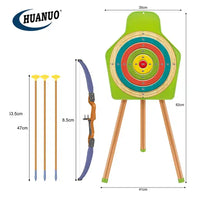 Kids Outdoor Sport Game Shooting Toy | Archery Target Set with Bow and Arrow