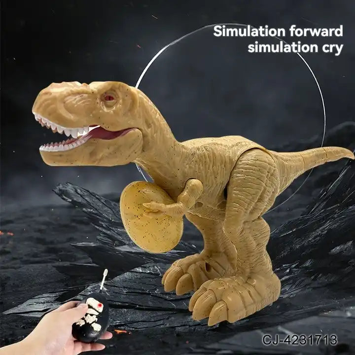 New Walking Dinosaur Toys for Kids - RC Toy Animals Electric Forward T-rex with Egg Battery Operated