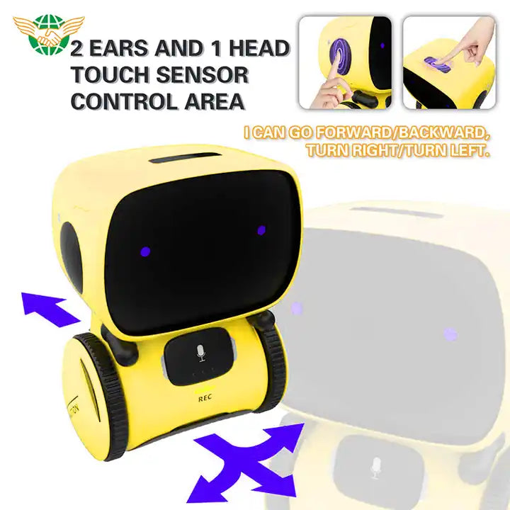 Smart Talking Robot Toy with Voice Control & Touch Sensor – Interactive Singing & Repeating Robot for Kids