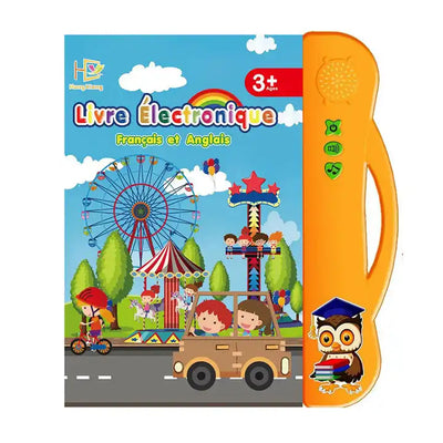 Educational Sensory E-Book | French and English Bilingual Learning Book Toys for Preschool and Autism Education