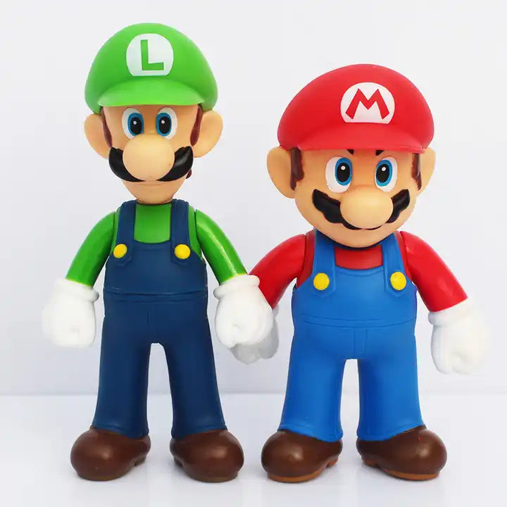 Super Mario 5-Inch Action Figure Set - 3-Piece Model Toy Collection for Kids