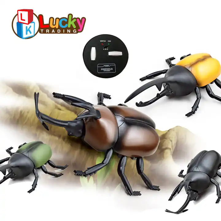 Infrared Mini Beetle Trap Toy - 360-Degree Flip Electronic Simulation Animal