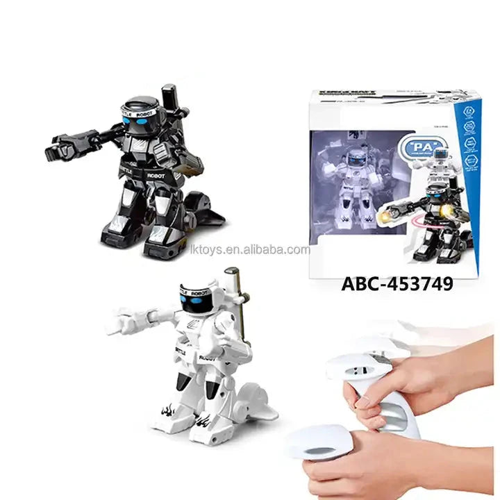 2.4G Remote Control Battle Robot Toys - Dual Player Competition Fighting Robots with Lights and Sounds for Kids