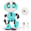 Interactive Battery-Operated Smart Robot Toy - Metal Design with Light & Music for Kids