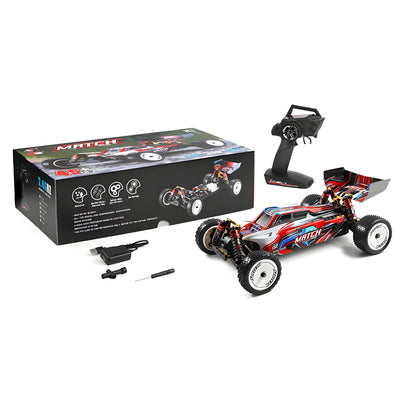 Wltoys 104001 1/10 Scale 4WD RC Buggy – 45KM/H High-Speed Electric Remote Control Car (2.4G, Brushed Motor)