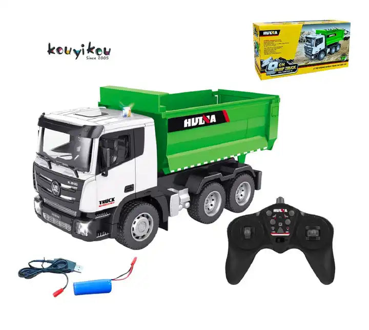 1:18 Scale RC Dump Truck - Remote Control Construction Vehicle for Kids