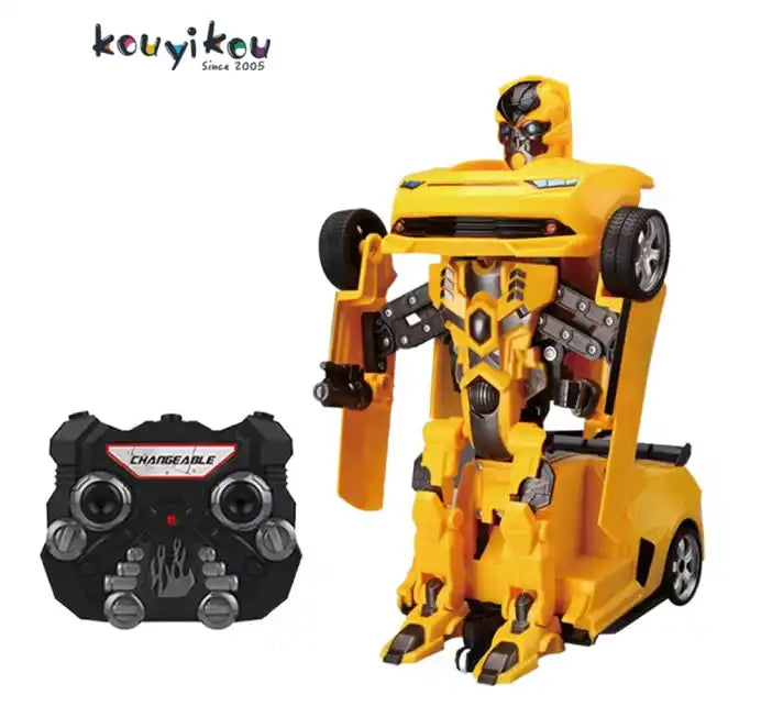 Transforming RC Car - Deformation Robot Toy with Rechargeable Battery | Remote Control Vehicle for Kids