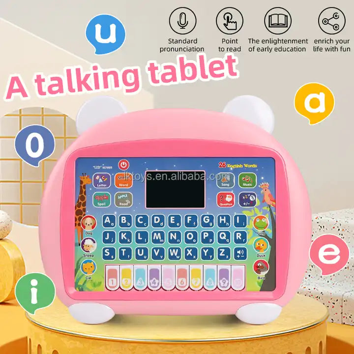 Computer Toys for Early Education | Tablet Point Read Machine for Cute Children Learning