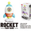 Custom Rocket Shape Coin Bank | Space Series Kids Plastic Piggy Bank