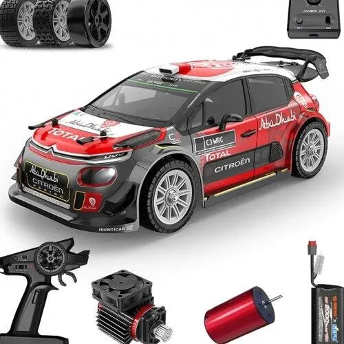 1:14 RC Car 2.4G High-Speed Drift Rally Car – Full Proportional Control, LED Lights, Off-Road Vehicle