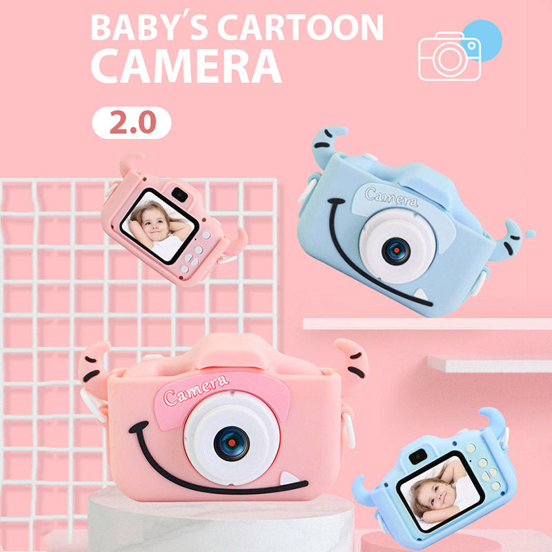 Kids Camera Toys for 3-8 Year Old Girls Boys,Children Digital Video Camcorder Camera with Cartoon Soft Silicone Cover, Best Chritmas Birthday Festival Gift for Kids - 32G SD Card Included - Toyigo